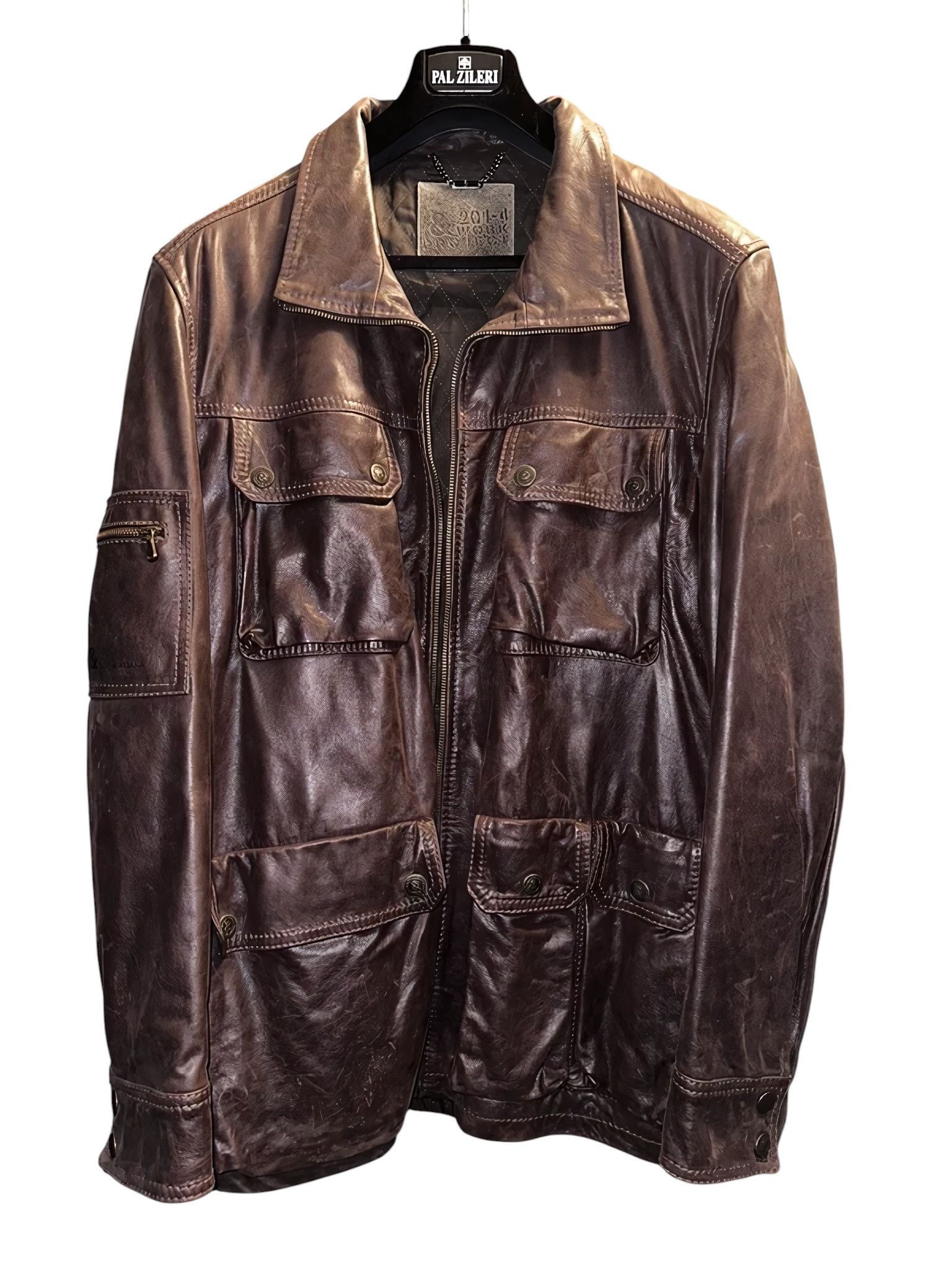 HEAVY LEATHER HUNT COAT