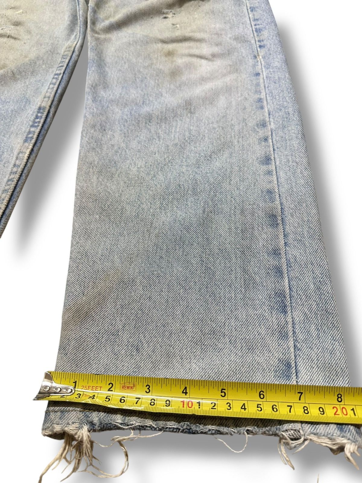 Lee Lee Distressed Jeans With Baggy Loose Style With Faded Wash Size US 30 / EU 46 - 19 Thumbnail