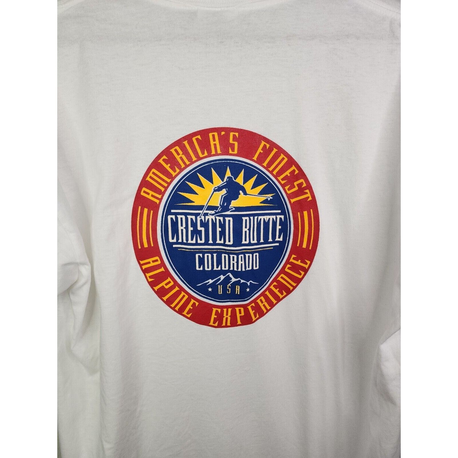Jerzees Vintage Crested Butte Shirt Finest Alpine Experience L Tee Size US L / EU 52-54 / 3 - 5 Thumbnail