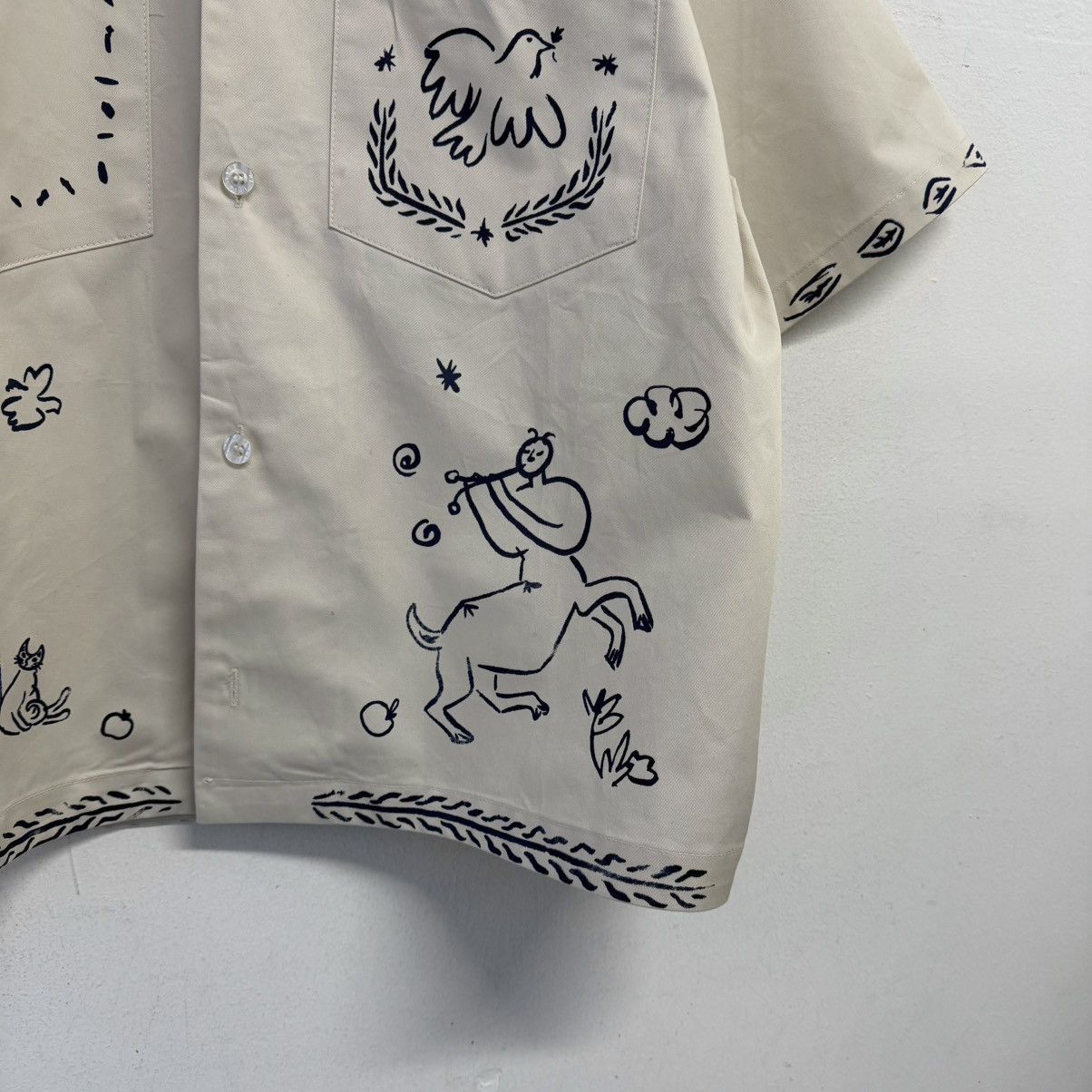 Aime Leon Dore Aime Leon Dore Lesvos Cropped Camp Shirt Size US L / EU 52-54 / 3 - 5 Thumbnail