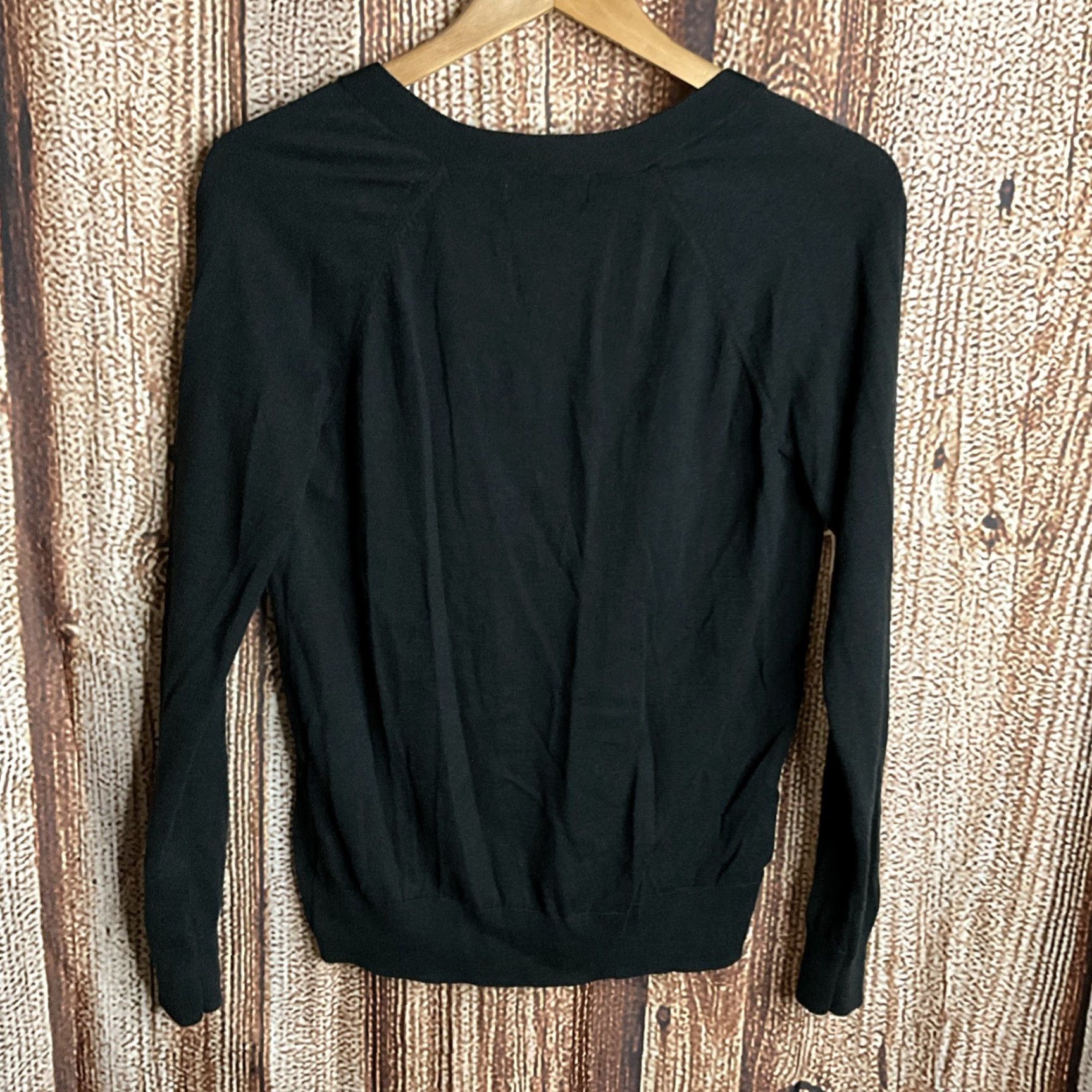 Banana Republic Banana Republic Women's Medium Black Forever Knit Sweater Size M / US 6-8 / IT 42-44 - 3 Thumbnail