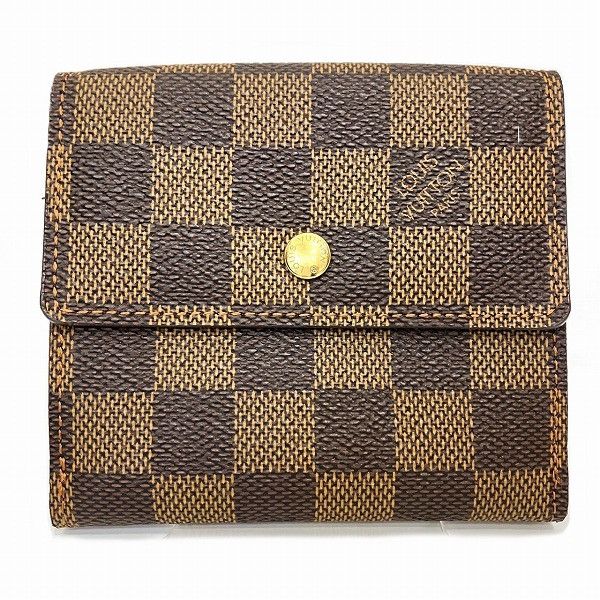 Louis Vuitton Louis Vuitton Louis Vuitton Damier Wallet N61652 Canvas Short Wallet N61652 Size ONE SIZE - 1 Thumbnail