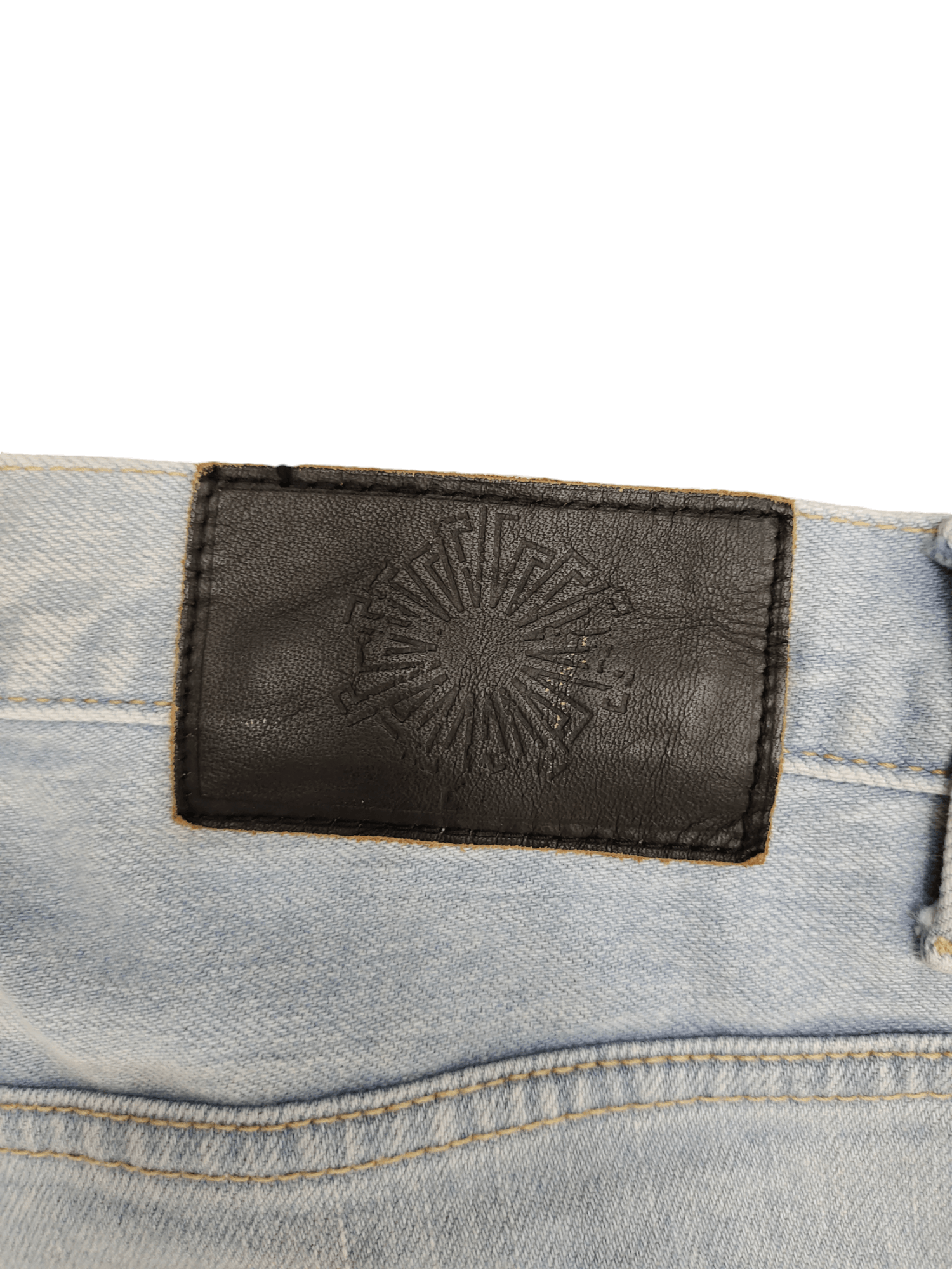 Tornado Mart Slim Flare Tornado Mart Clawmark Faded Denim Bootcut Y2k Size US 35 - 17 Thumbnail