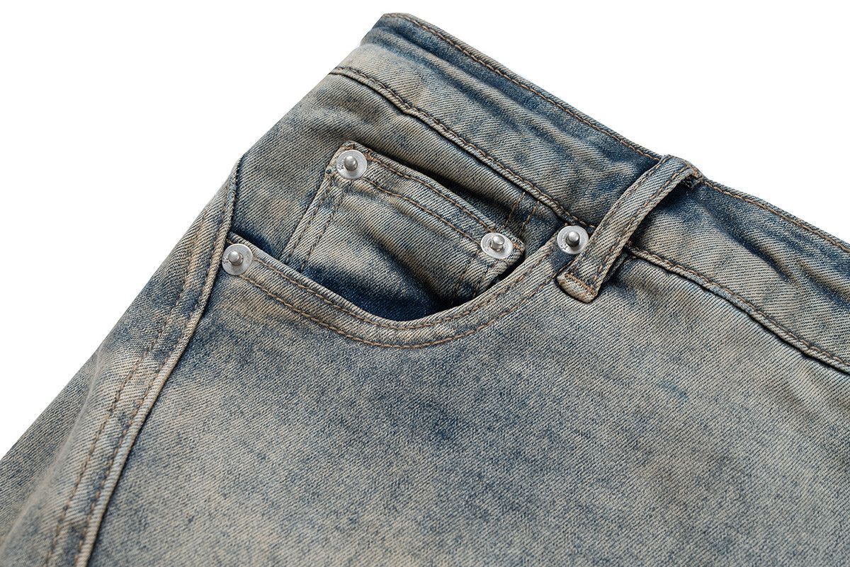 Jean High Street Mud Dyed Washed Baggy Flare Pants Size US 29 - 5 Thumbnail
