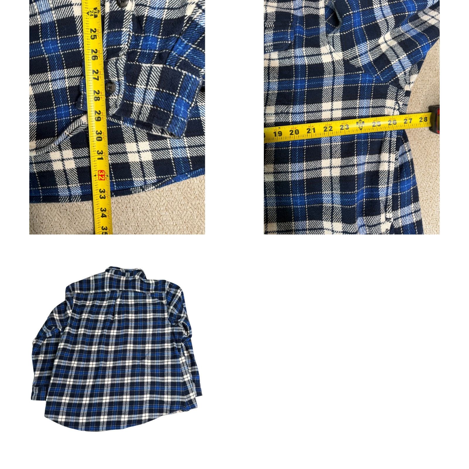 Orvis Orvis Classic Collection Shirt Mens 3XL Blue Flannel Plaid Long Sleeve Size US XXL / EU 58 / 5 - 8 Thumbnail