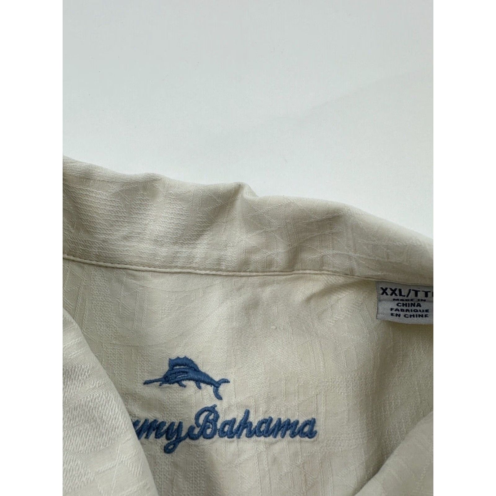 Tommy Bahama Tommy Bahama Shirt Men 2XL Beige Silk Short Sleeve Button-Up Down Hatch Size US XXL / EU 58 / 5 - 4 Thumbnail
