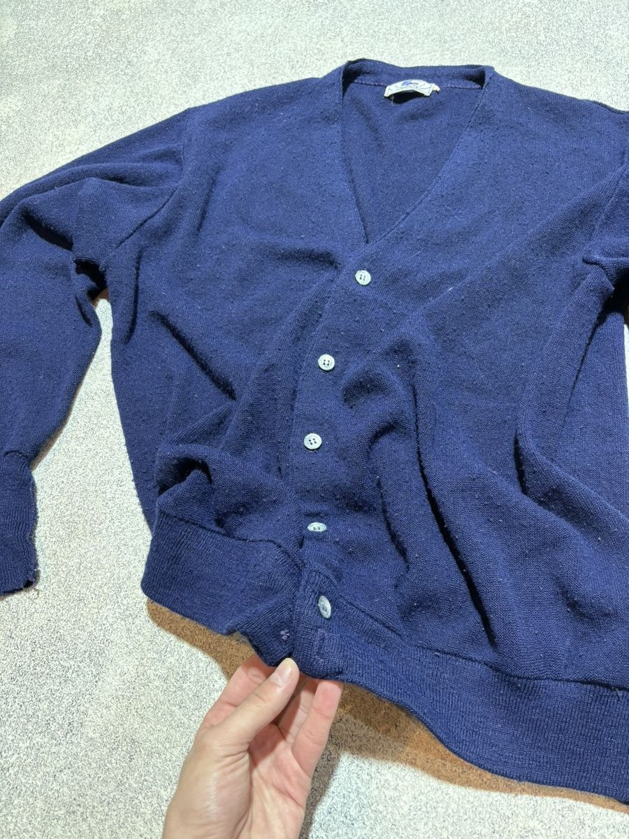 Lacoste Vintage Lacoste Izod Wool Cardigan Knit Sweater Preppy Logo🐊 Size US L / EU 52-54 / 3 - 7 Thumbnail