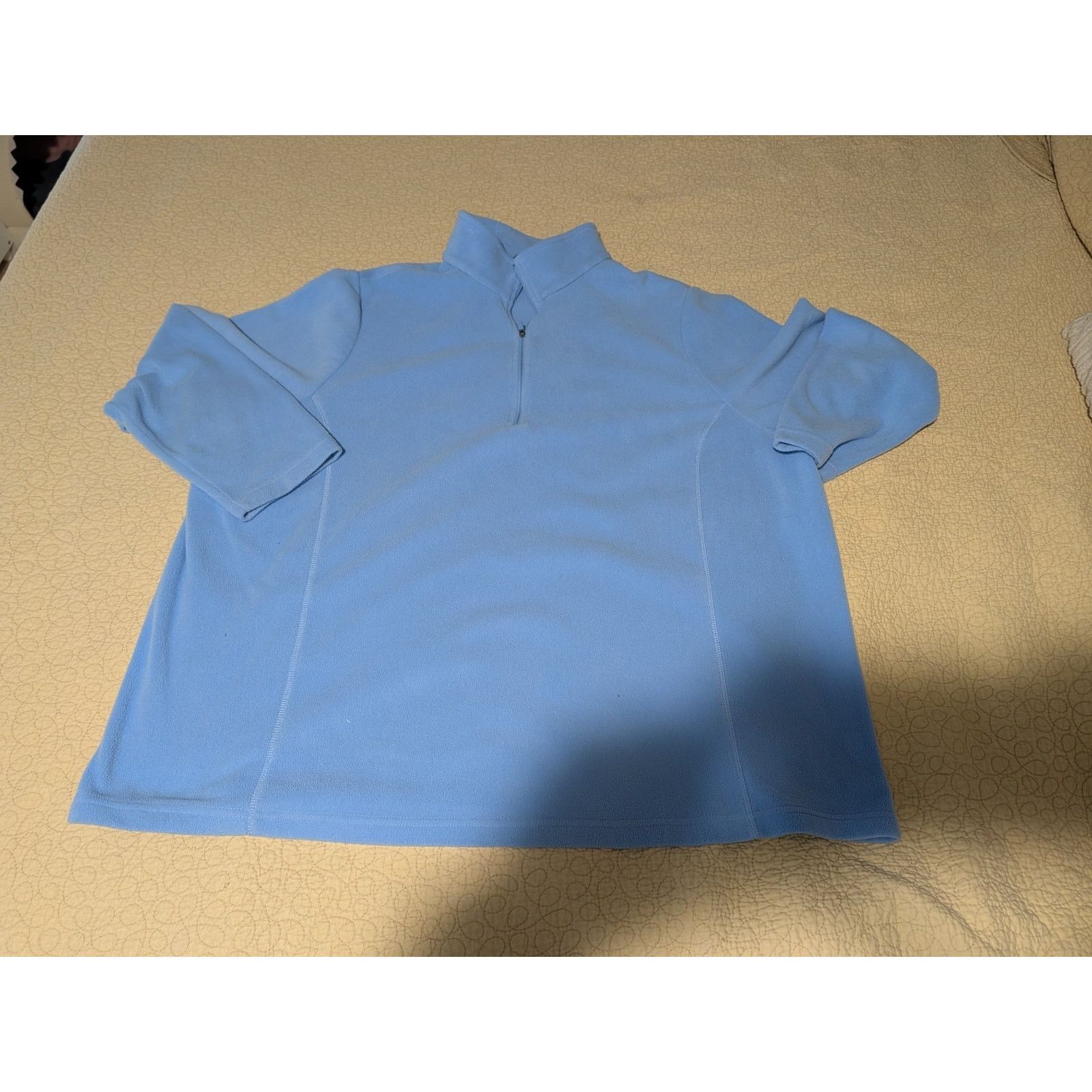 Lands' End Lands End Fleece 1/4 Zip Pullover Jacket 3X 24W 26W Womens Size 3XL / US 20-22 - 1 Thumbnail