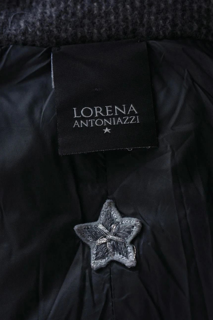 Other Women's Lorena Antoniazzi Down Padded Wool Knit Hooded Coat Size L / US 10 / IT 46 - 9 Thumbnail