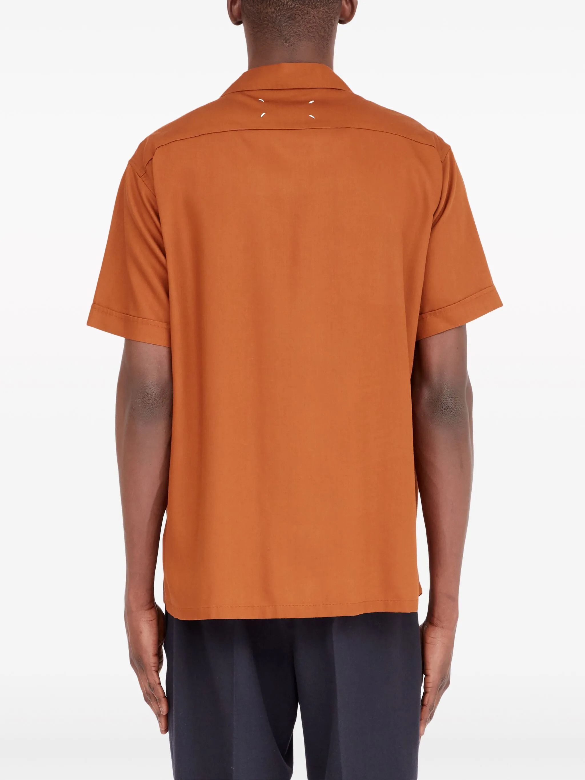 Maison Margiela o1loc1c1125 C Short-sleeved Shirt in Brown Size US L / EU 52-54 / 3 - 4 Thumbnail