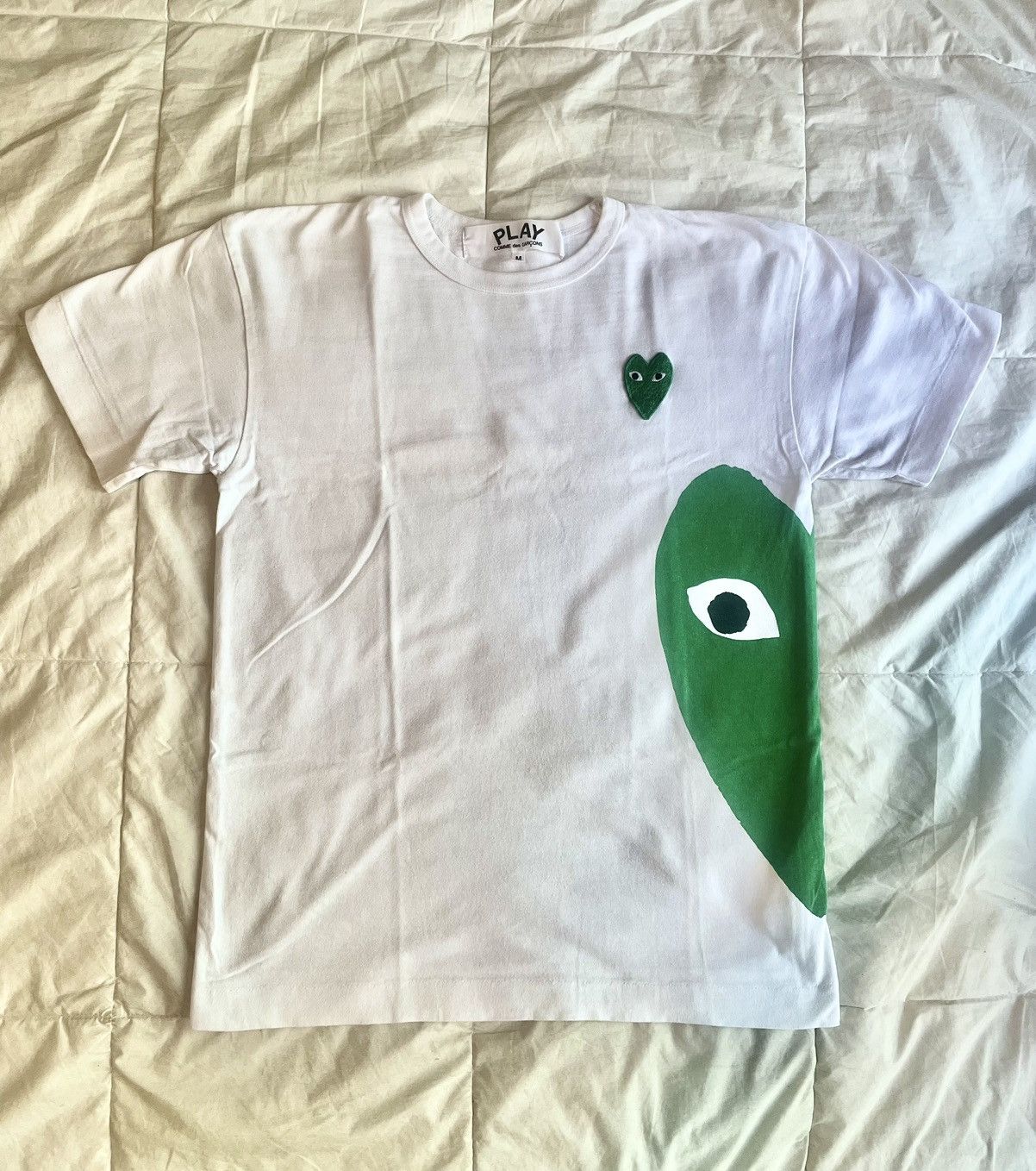 Comme des Garcons Comme des Garcons PLAY Play Green Emblem Heart T-shirt Size US M / EU 48-50 / 2 - 1 Thumbnail