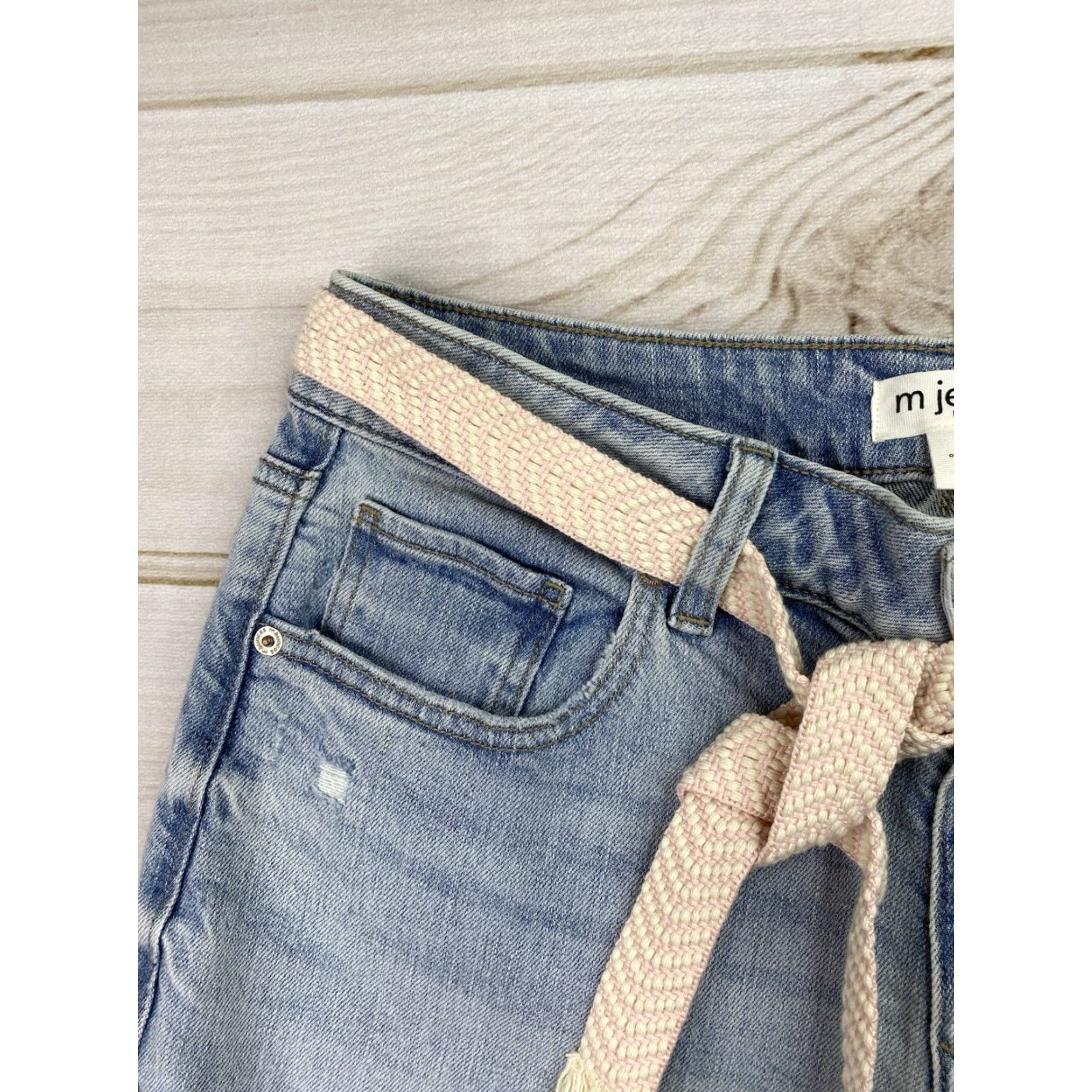 Vintage Maurices Jeans NWT 12 Straight Crop Original Fit Mid Rise Stretch Blue Denim Women 5-Pocket Cropped Size 34" / US 12 / IT 48 - 2 Thumbnail