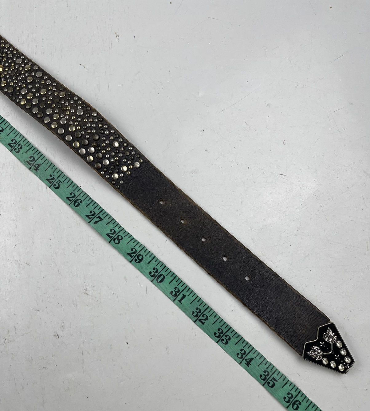 Seditionaries punk style studded leather belt tc49 Size 30 - 5 Thumbnail