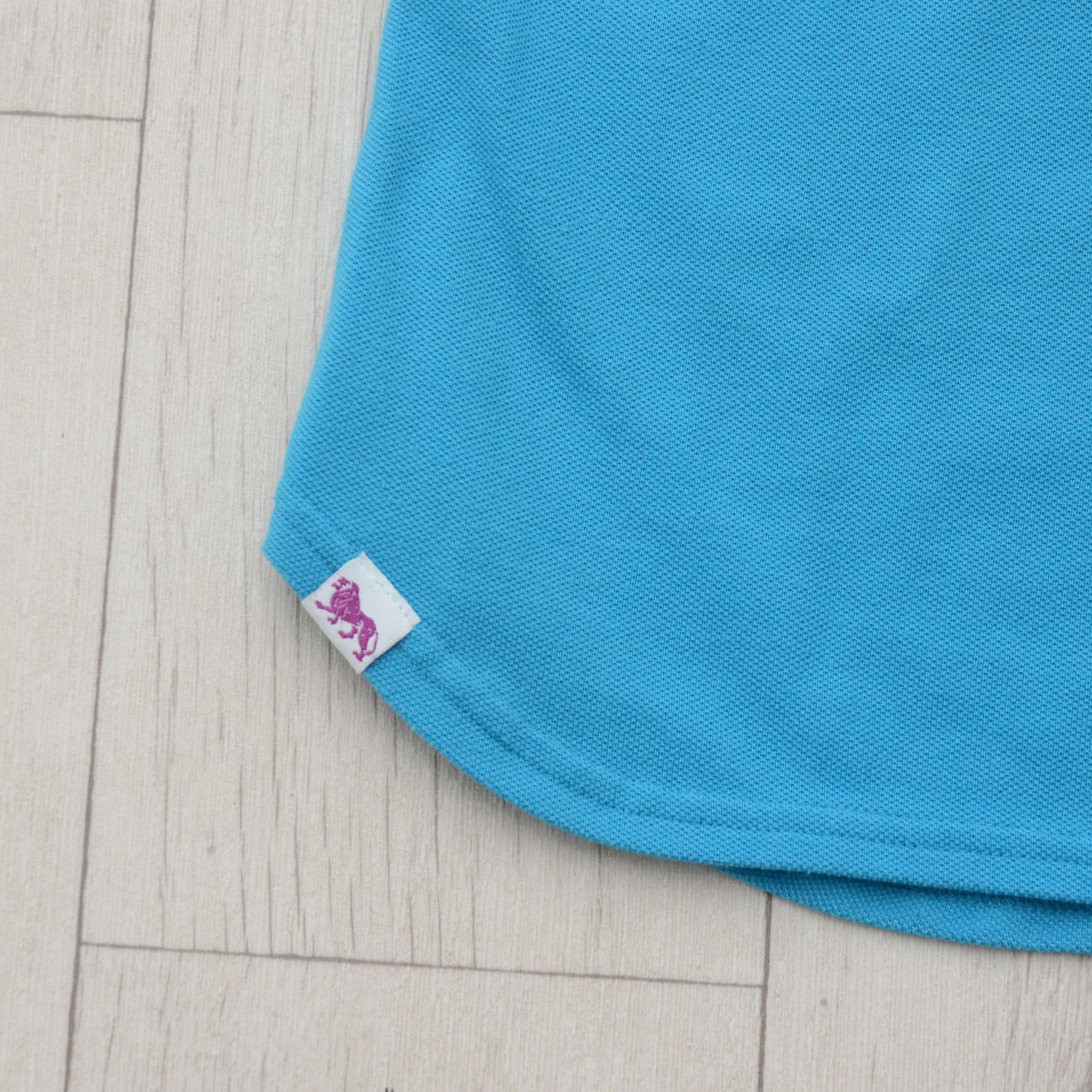 Lonsdale × Vintage Lonsdale London Women's Polo Shirt Blue Pink Trim M Casual Size M / US 6-8 / IT 42-44 - 5 Thumbnail