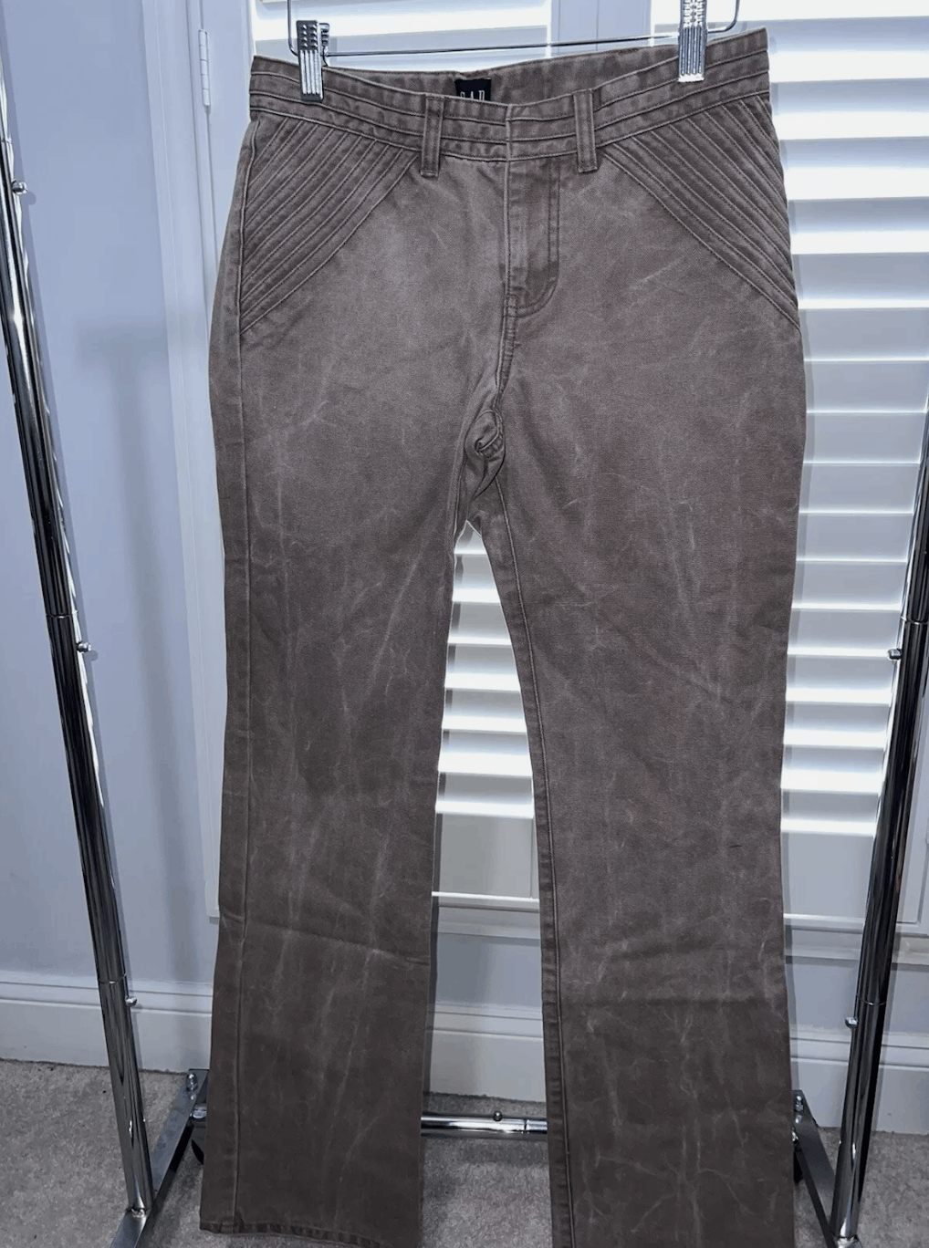 Gap Vintage Gap Y2K 2000s Tan Brown Pants Size 4 Size 27" / US 4 / IT 40 - 1 Thumbnail