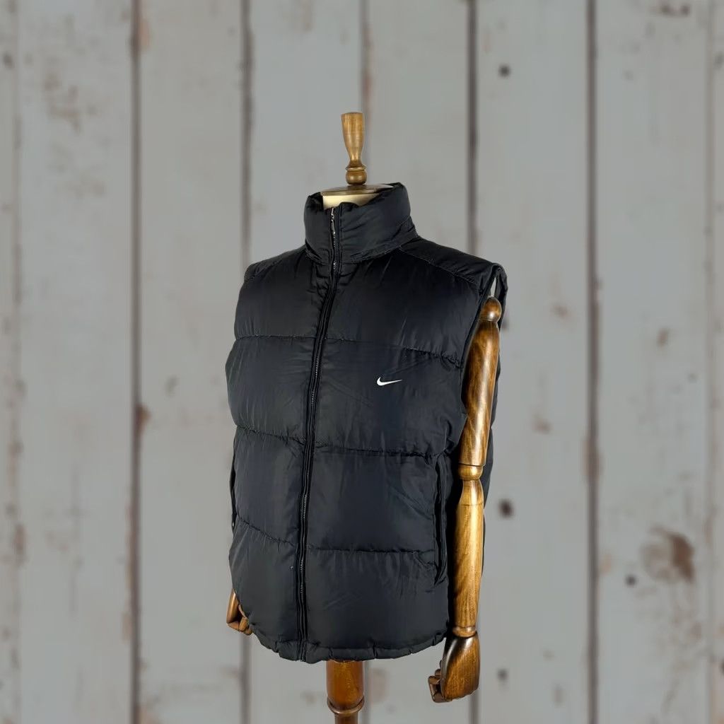 Nike Nike Mens Puffer Down Vest Size XL Black Polyester Sleeveless Windbreaker Size US XL / EU 56 / 4 - 1 Thumbnail