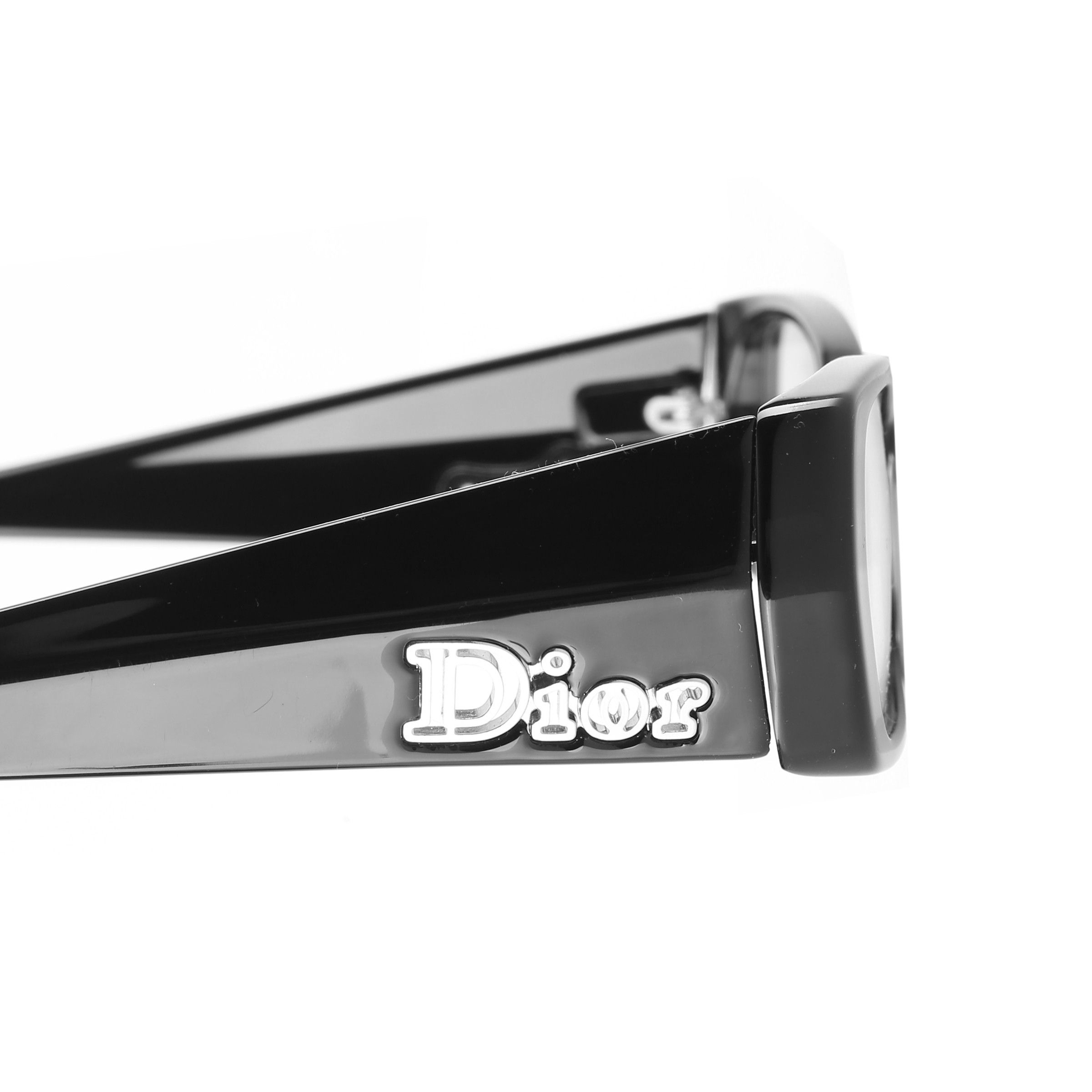 Dior Christian Dior '00s Black Wide Plastic Frame Glasses Size ONE SIZE - 1 Thumbnail