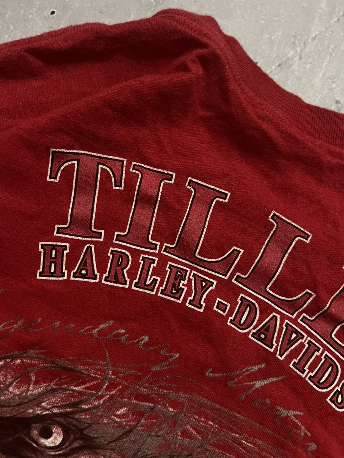 Harley Davidson Rare Vintage Harley Davidson T-Shirt 2006-2007 Red Size L Size US L / EU 52-54 / 3 - 4 Thumbnail