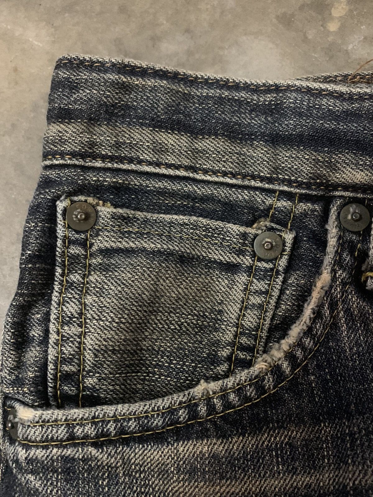Edwin × If Six Was Nine × Japanese Brand Edwin Distressed Selvedge Denim Flare Jeans Size US 30 / EU 46 - 6 Thumbnail