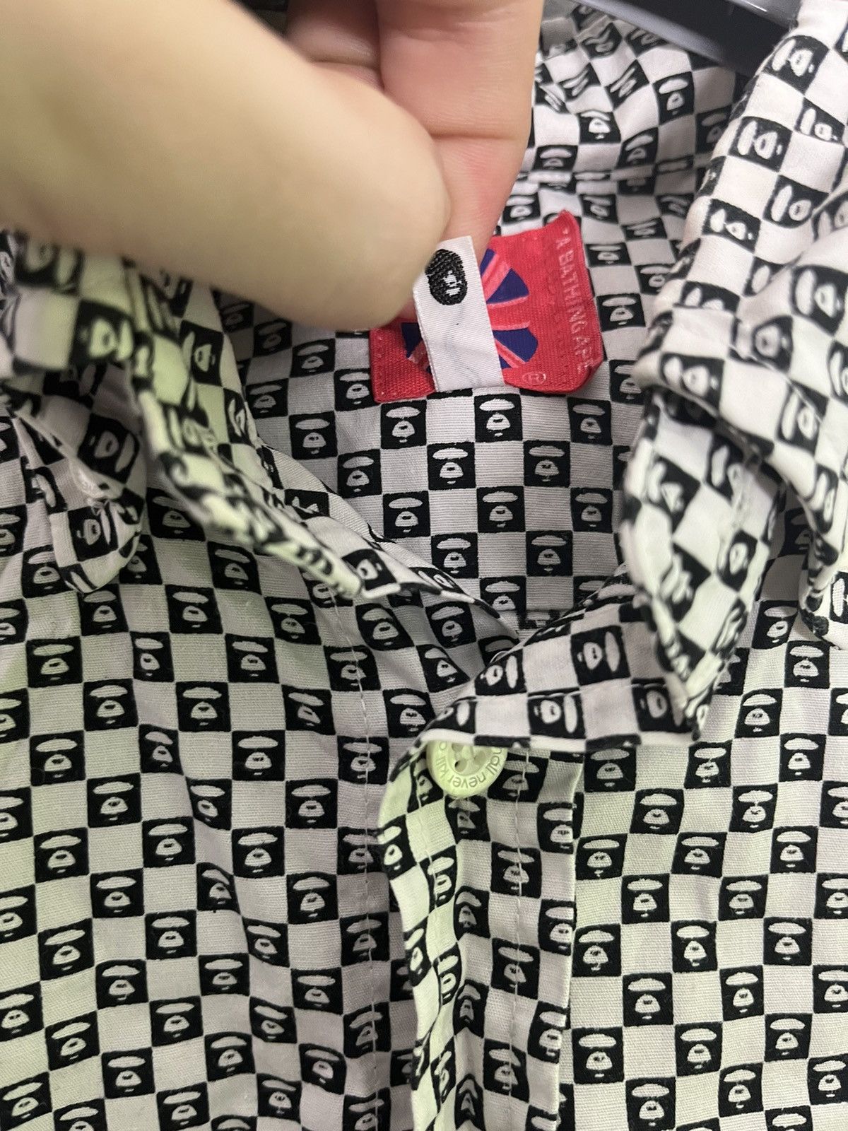 Bape × Vintage 🔥Vintage Bape Shirt A Bathing Ape y2k rare Size US S / EU 44-46 / 1 - 3 Thumbnail
