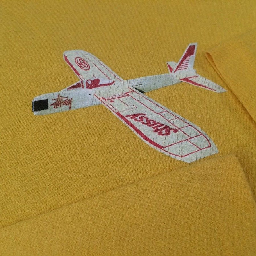 Stussy Vintage 90s Stüssy Glider Airplane Logo T-Shirt Size US L / EU 52-54 / 3 - 5 Thumbnail