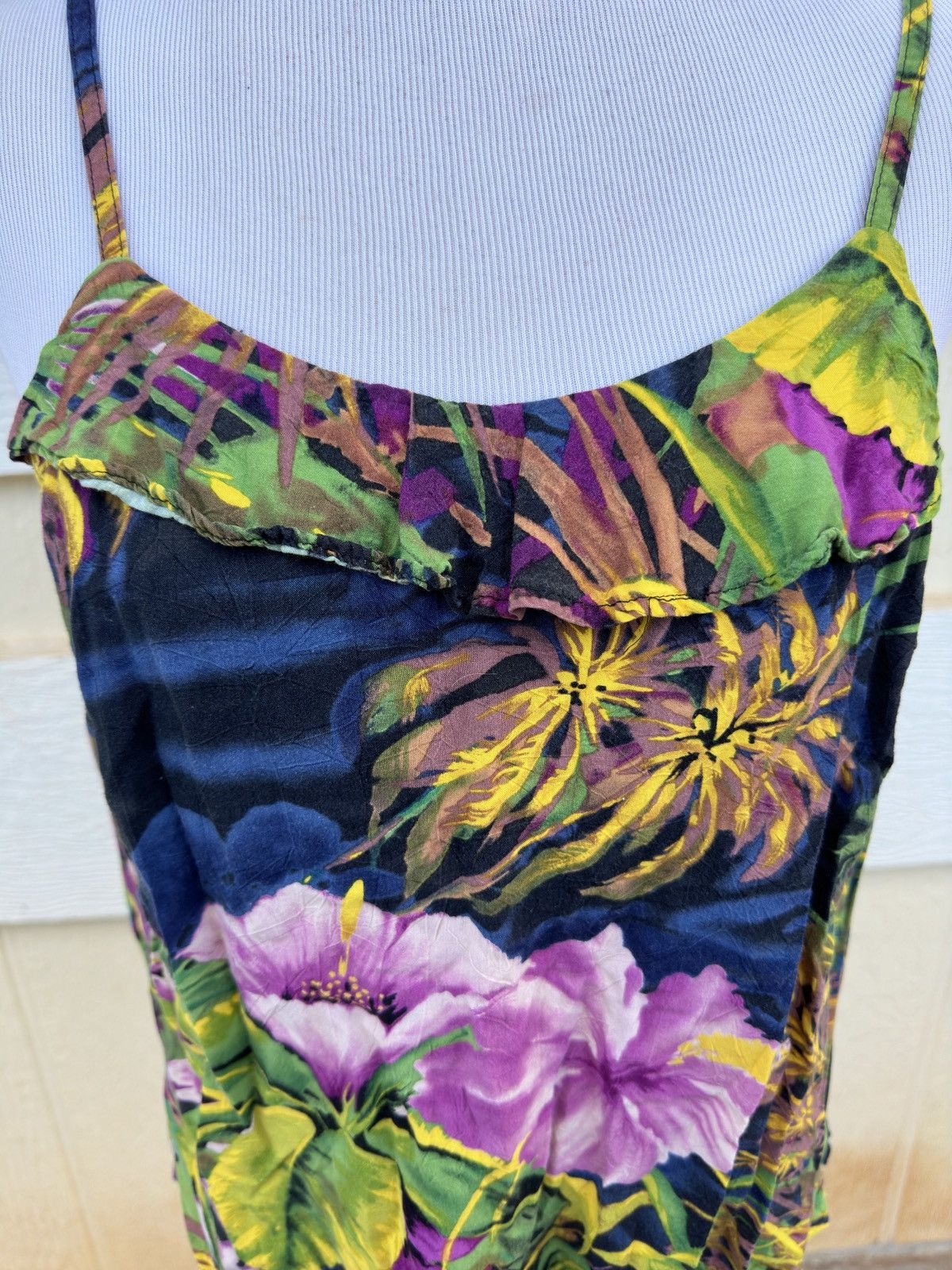 Jams World Jams World Multicolored Hibiscus Spaghetti Strap Women's XL Size XL / US 12-14 / IT 48-50 - 3 Thumbnail