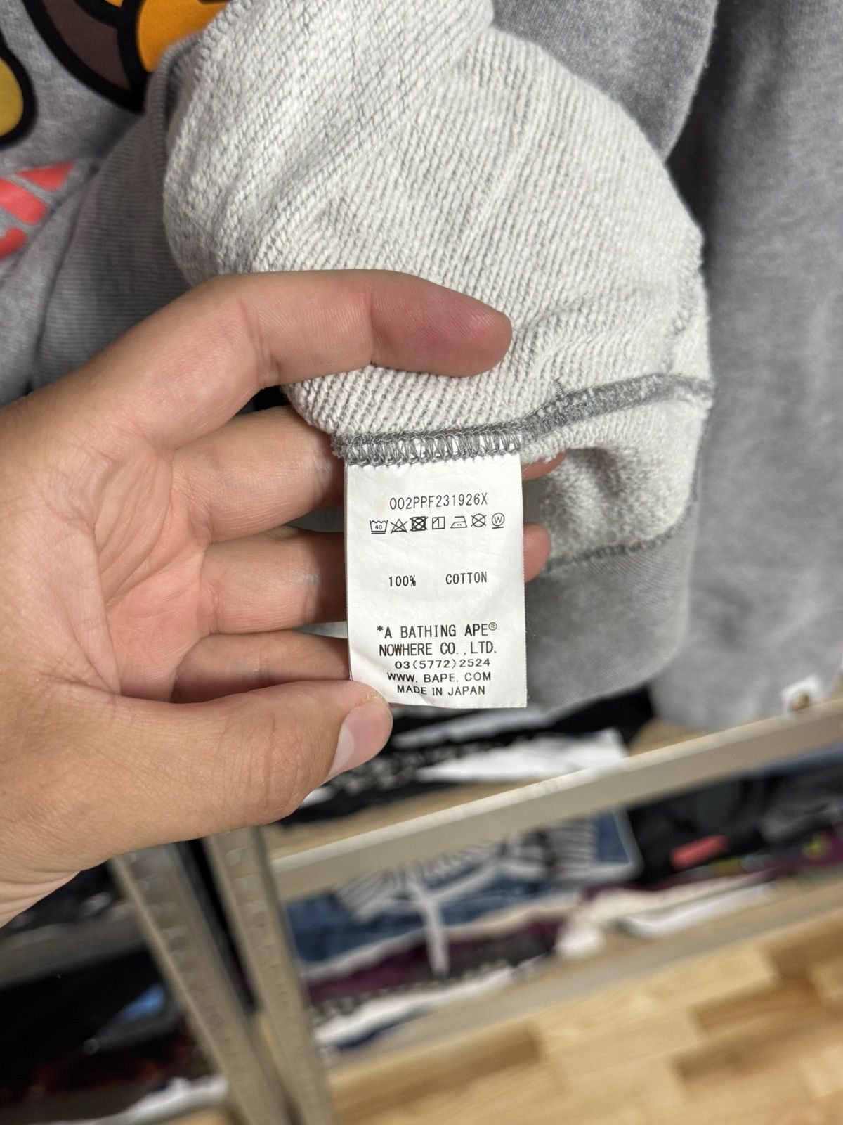 Bape Mens Bape x Lil Yachty Baby Milo Gray Hoodie Size S Pullover Size US S / EU 44-46 / 1 - 10 Thumbnail
