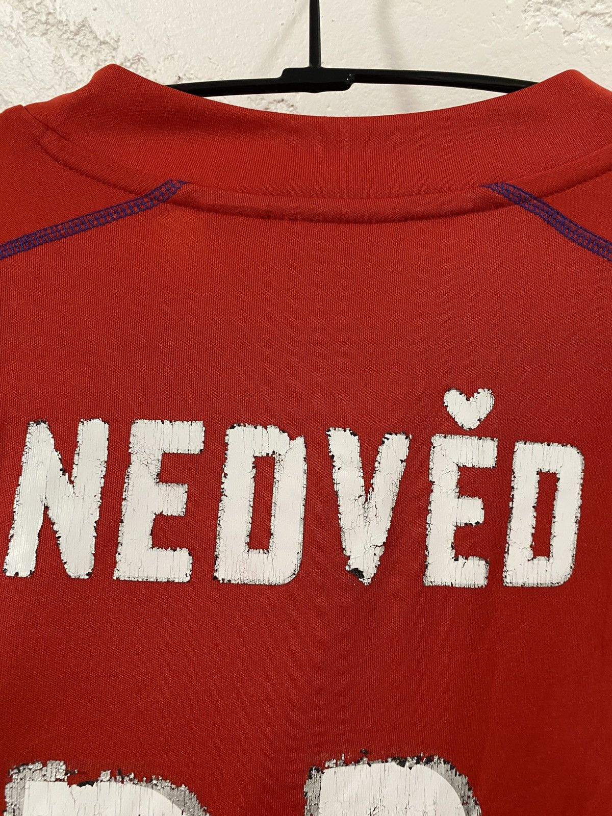 Puma Czech Republic 2003-04 Puma Vintage Soccer Jersey Nedved 11 Size US XL / EU 56 / 4 - 12 Thumbnail
