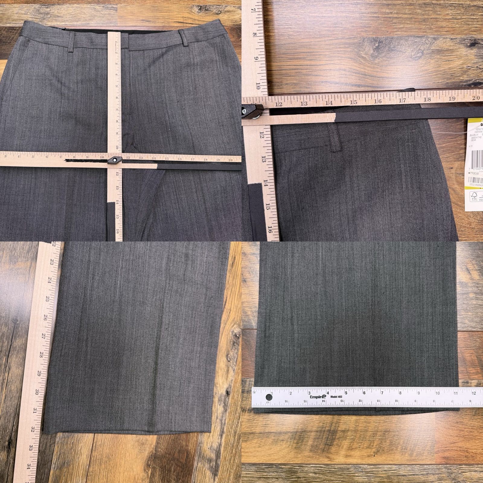 Jones New York Jones New York Modern Fit Pants Women 14 Gray Easy Care Stretch Dress Pants Regular Inseam 32 Flared Leg Size 36" / US 14 / IT 50 - 8 Thumbnail