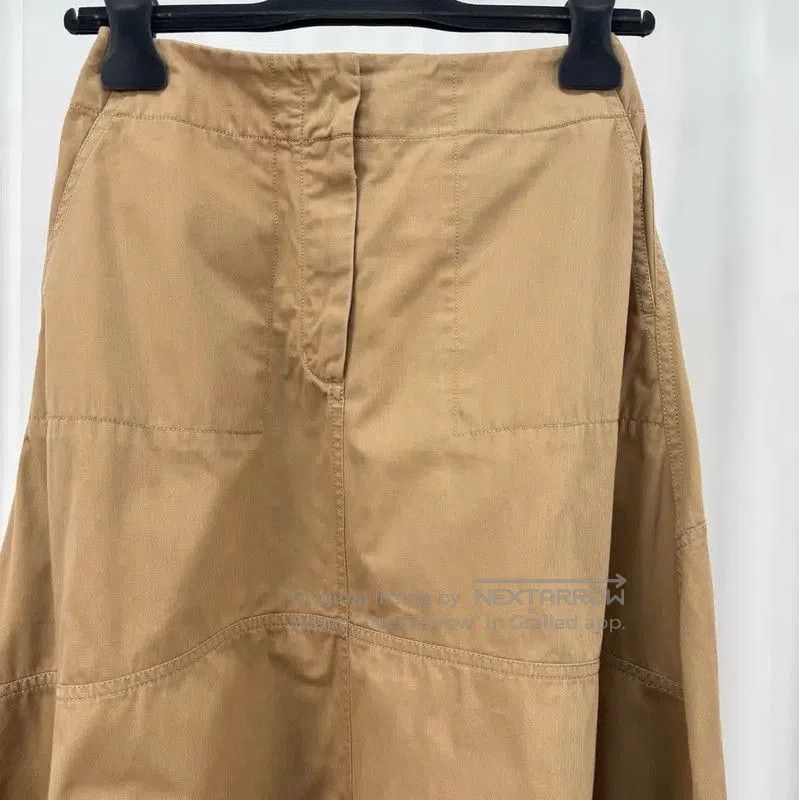 Loewe Loewe Asymmetrical Khaki Midi Skirt . Size 22" - 3 Thumbnail