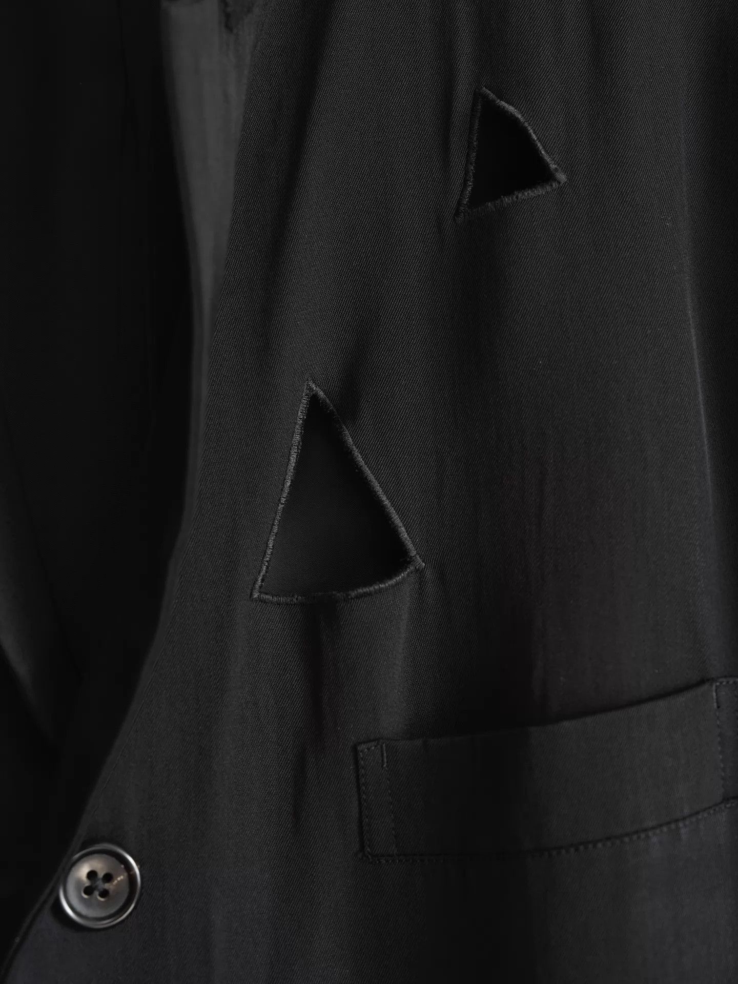 Yohji Yamamoto Yohji Yamamoto 92SS Triangle Cutout Jacket S Size US S / EU 44-46 / 1 - 6 Thumbnail