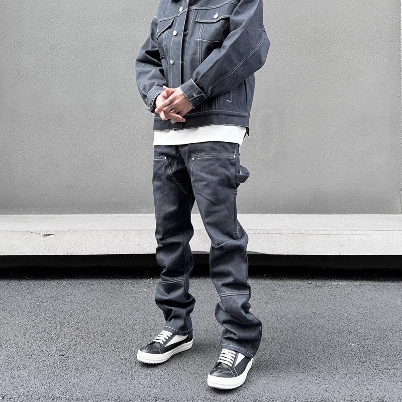 Japanese Brand × Jean × Vintage Retro Ankle Zipper Casual Logging Jeans Size US 33 - 2 Thumbnail