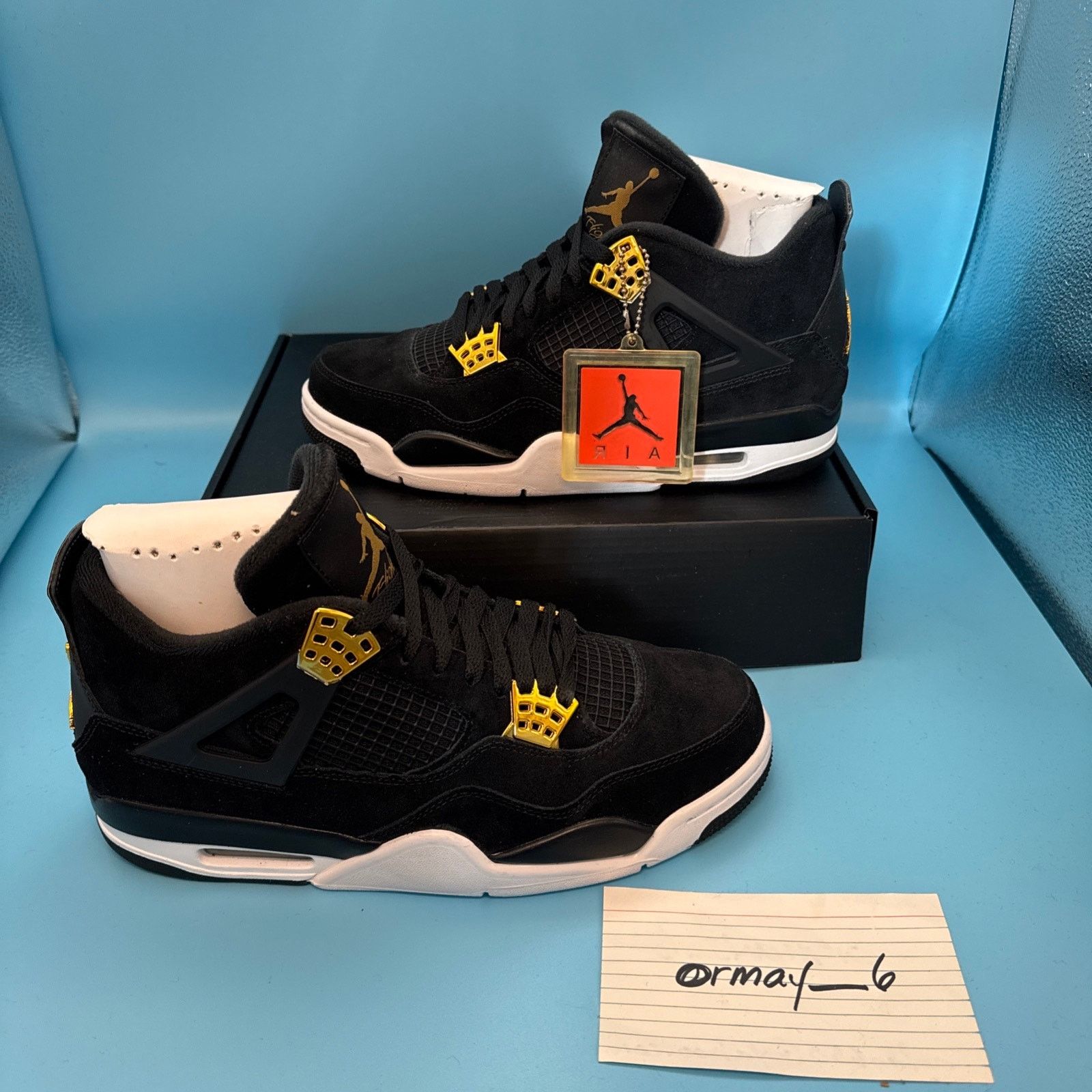 Jordan Brand × Nike Air Jordan Retro 4 "Royalty" 2017 m8.5 w10 Size US 8.5 / EU 41-42 - 3 Thumbnail
