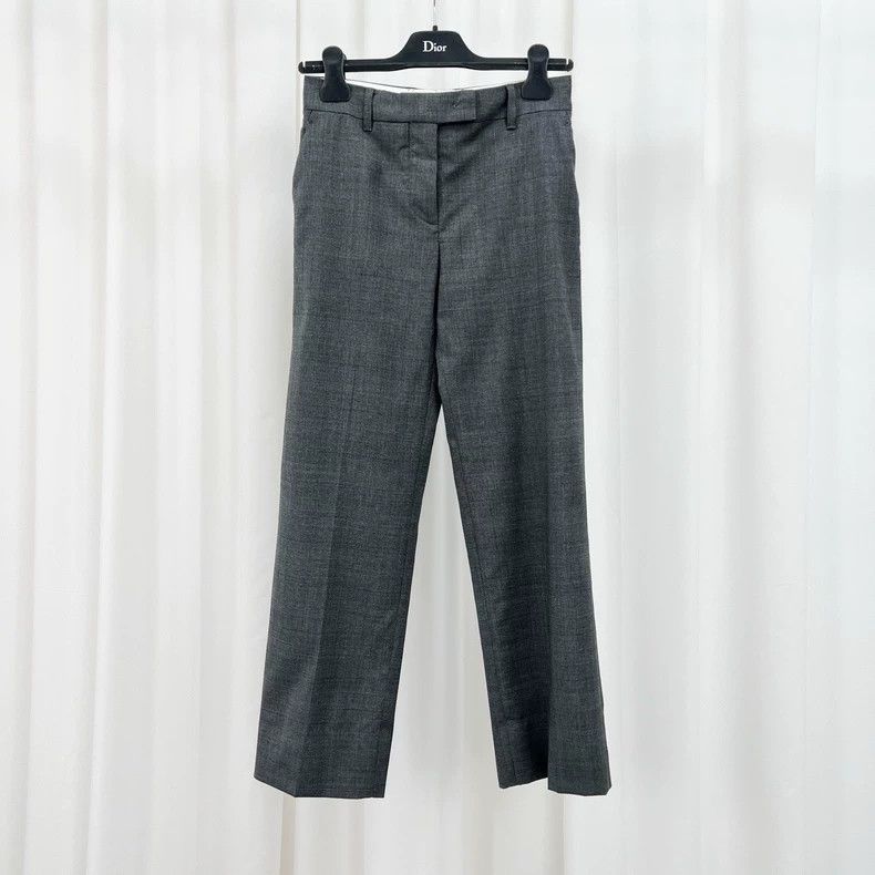 Miu Miu Miu Miu Embroidered Letter Casual Trousers-yf Size US 38 / EU 54 - 1 Thumbnail