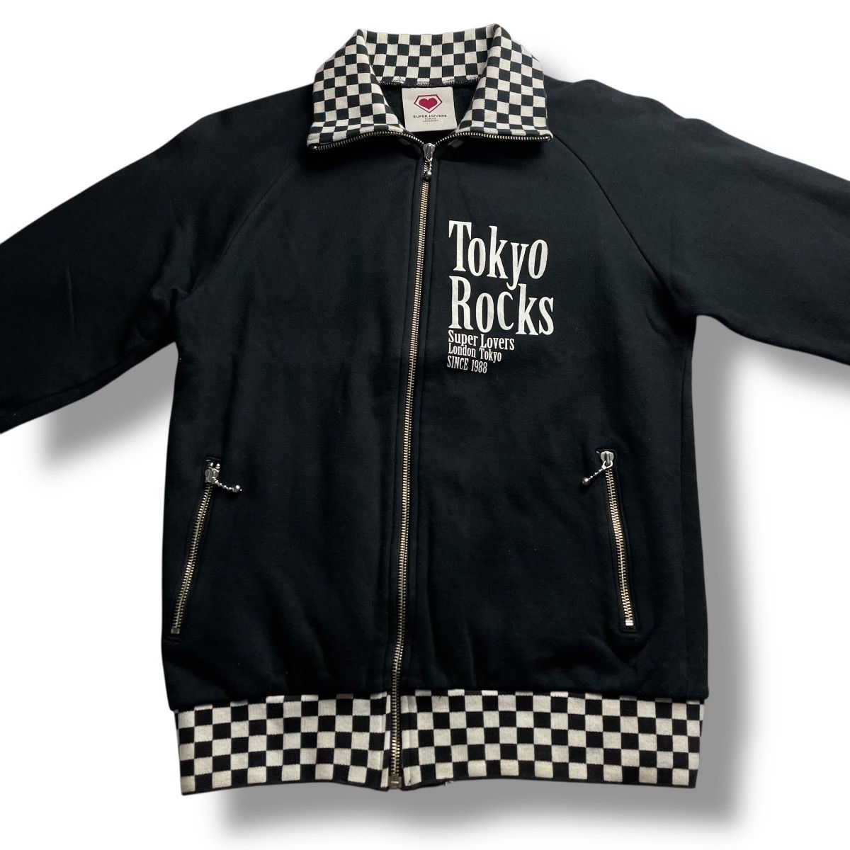 Super Lovers 🇯🇵☠️ LOVERS ROCK SUPER LOVERS SKULL PUNK GOTHIC JACKET Size US M / EU 48-50 / 2 - 5 Thumbnail