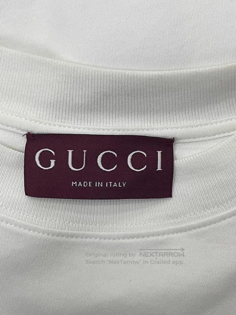 Gucci Gucci White Blue Stripe Short Sleeve T-shirt. Size US XS / EU 42 / 0 - 4 Thumbnail