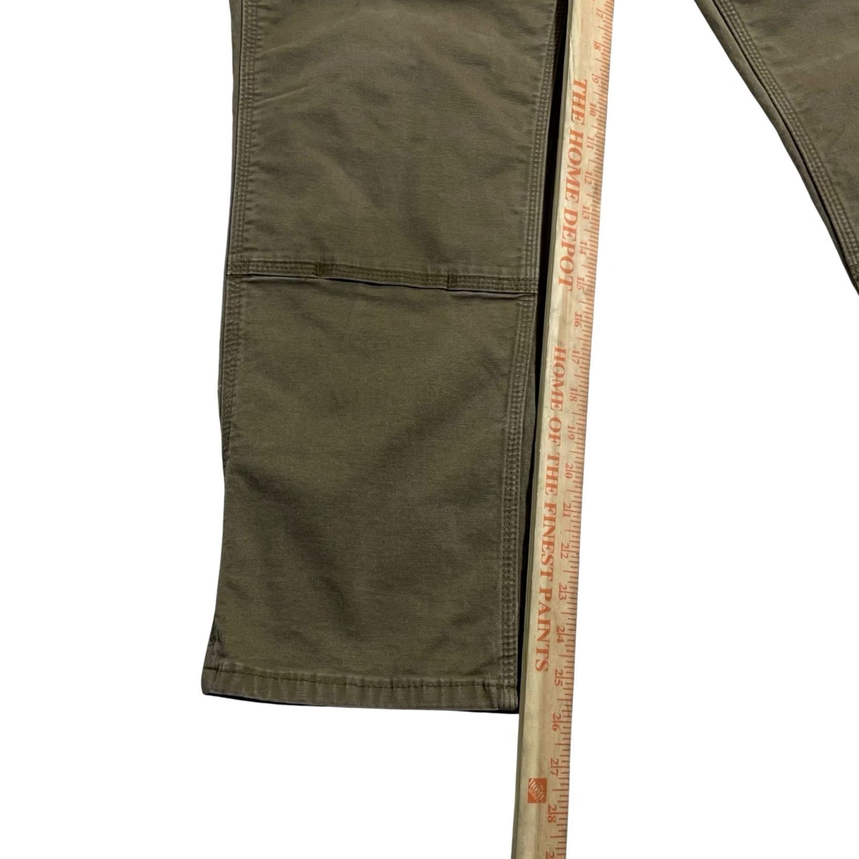 Ariat Ariat Rebar Pants Men’s 36x30 Green Double Knees Carpenter Relaxed Canvas Work Size US 36 / EU 52 - 3 Thumbnail