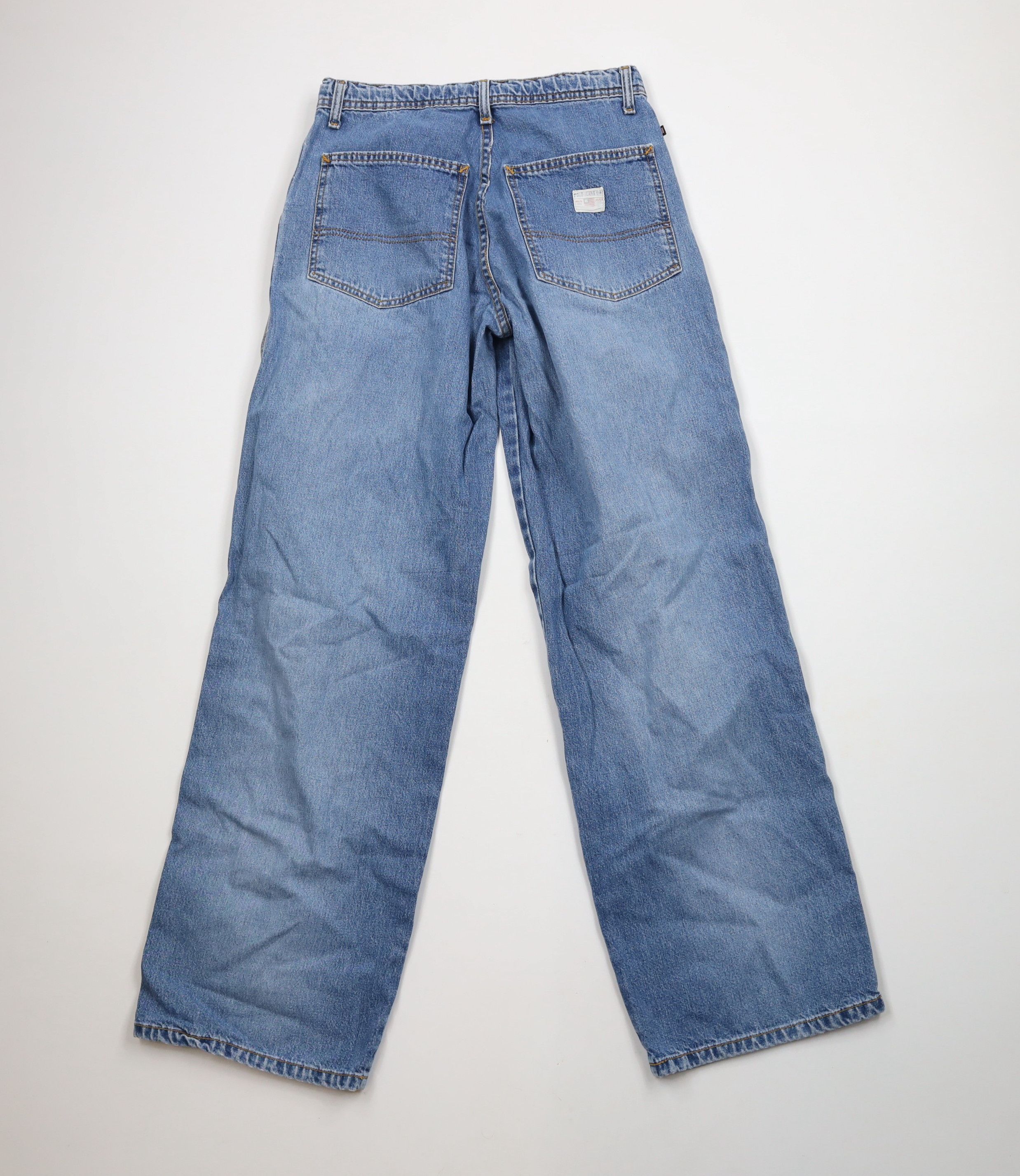 Ralph Lauren × Vintage Vintage 90s Ralph Lauren Spell Out Wide Leg Drawstring Jeans Size US 32 / EU 48 - 9 Thumbnail