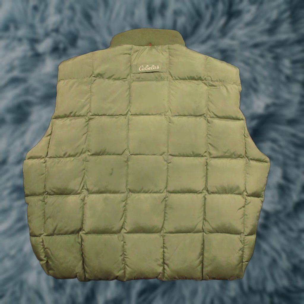 Vintage Cabela's Premier Northern Goose Down Quilted Puffer Jacket Mens XL Green Coat Wardrobe Winter 90s Outdoor Puffer Jacket Mens Green XL Size US XL / EU 56 / 4 - 1 Thumbnail