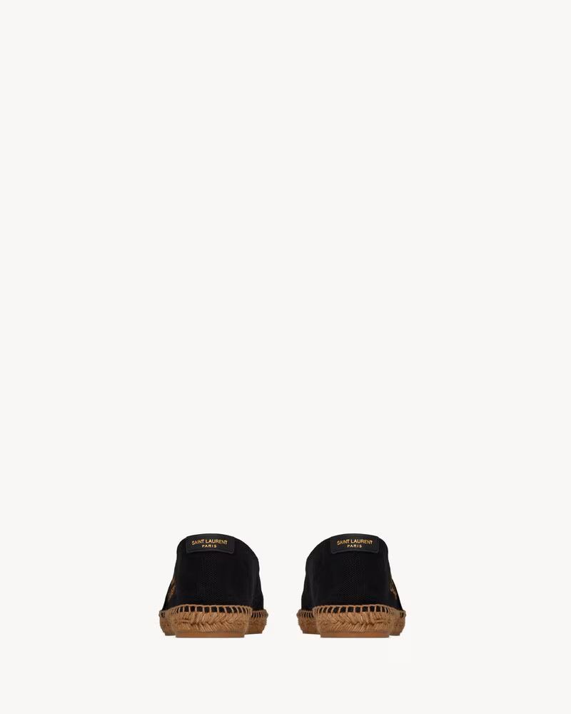 Saint Laurent Paris o1bcso1str1024 Espadrilles In Suede in Black Size US 8 / EU 41 - 4 Thumbnail