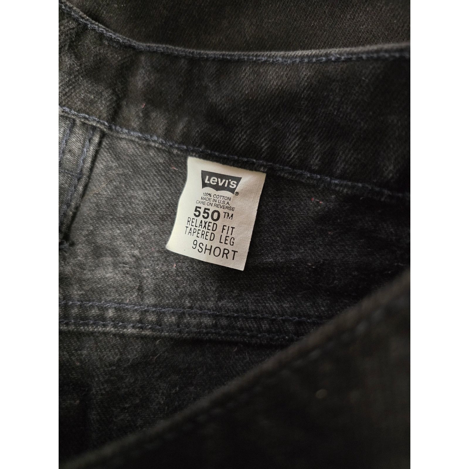 Levi's Vintage Levis 501 Jeans 9 Short Black Relax Fit Tapered Leg Size US 28 / EU 44 - 8 Thumbnail