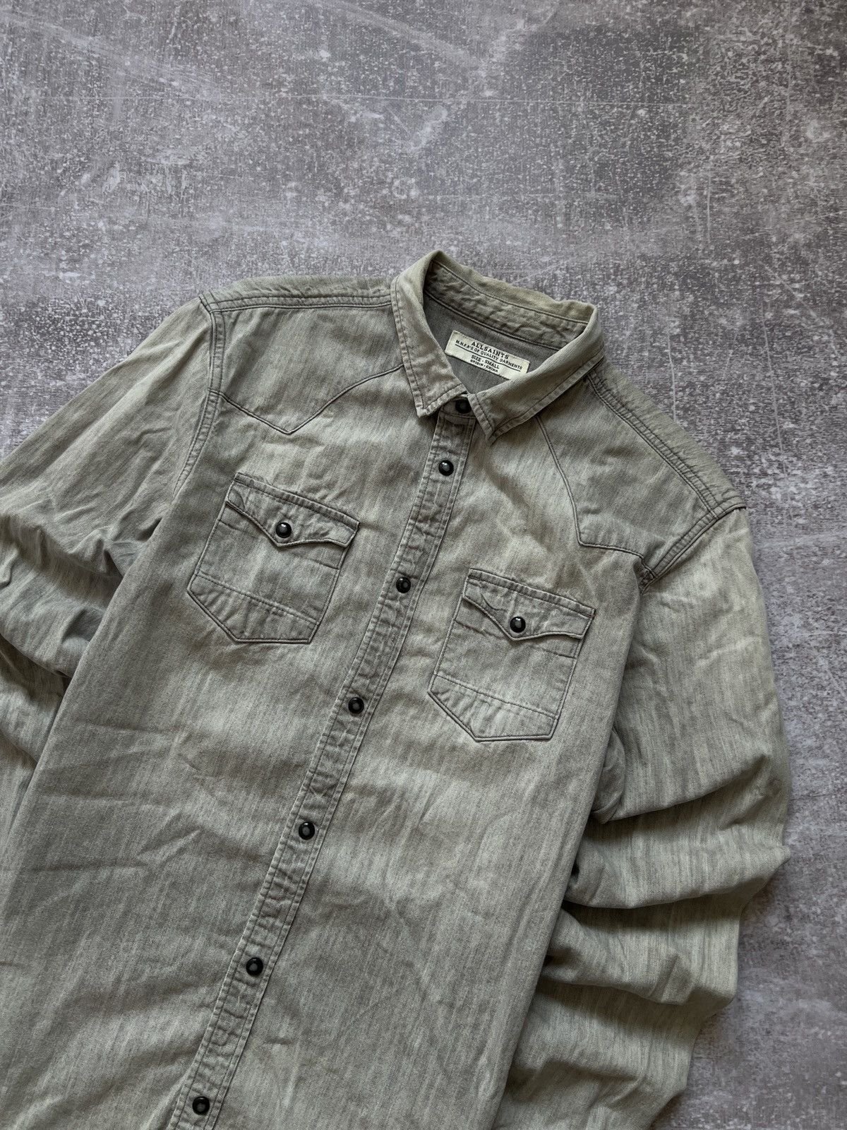 Allsaints AllSaints Denim Jacket Jeans Size US S / EU 44-46 / 1 - 1 Thumbnail