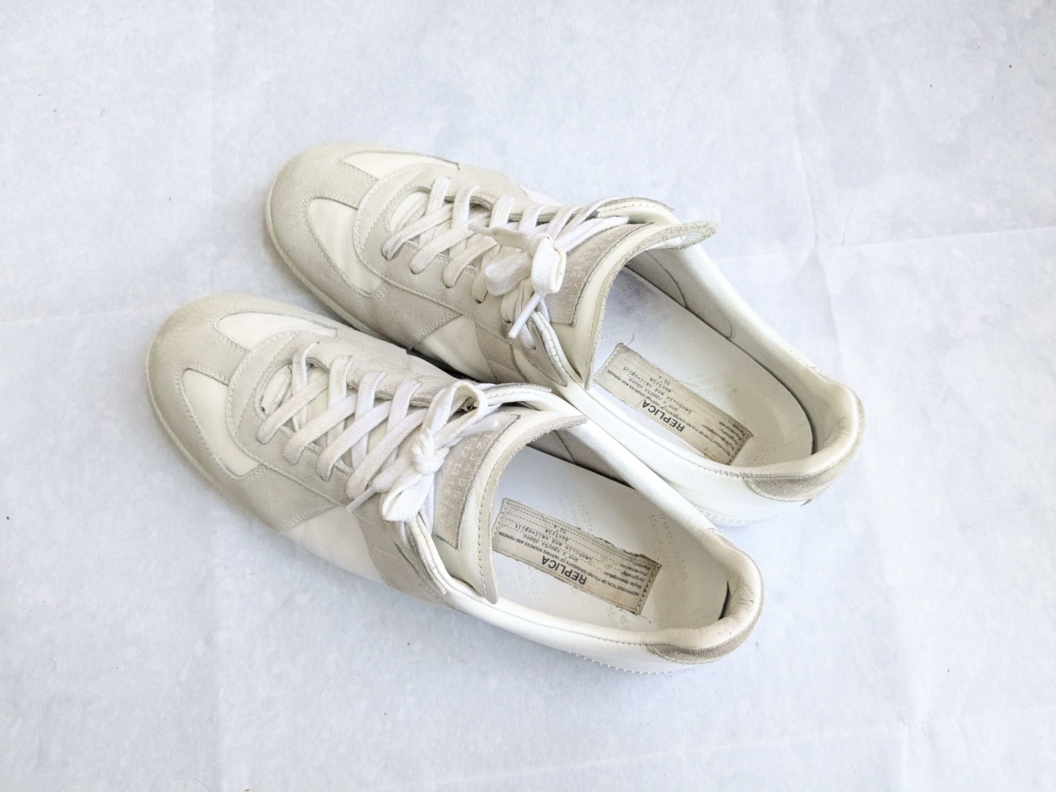 Maison Margiela Maison Margiela Replica GAT White Gray 11.5 44.5 Size US 11.5 / EU 44-45 - 12 Thumbnail