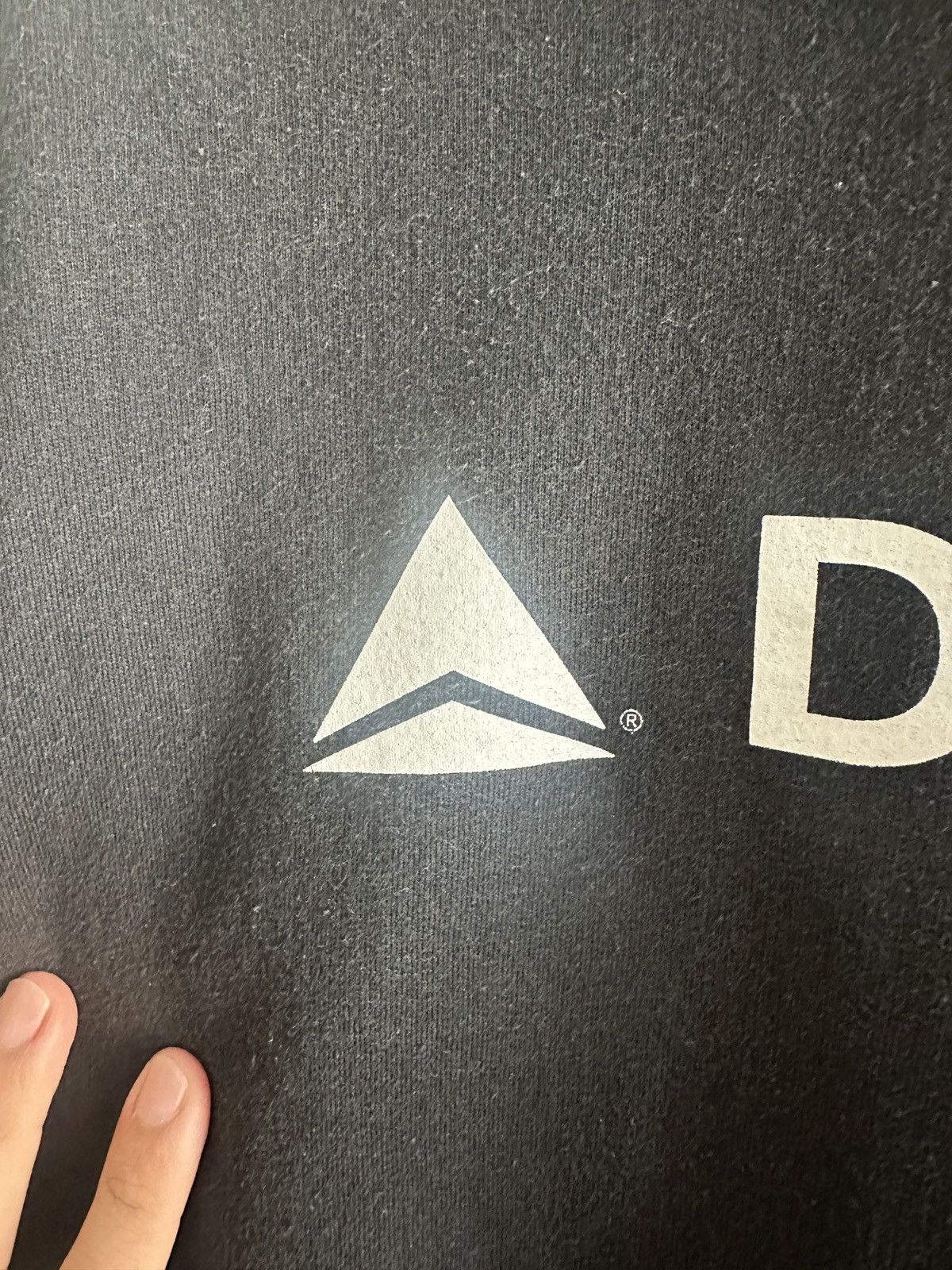 Vintage Delta Hoodie Black Size US L / EU 52-54 / 3 - 4 Thumbnail