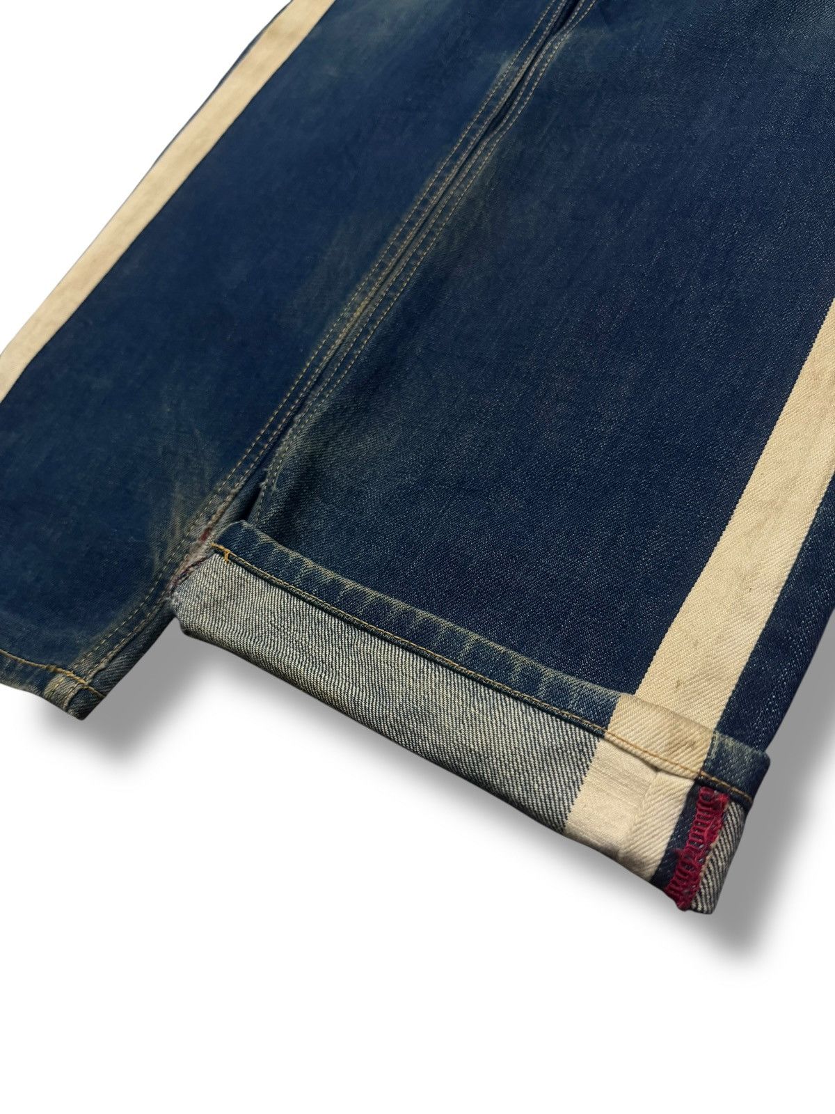 Hysteric Glamour Vintage Walking Jumper by Bobson Japanese Denim Side Stripe Size US 31 - 7 Thumbnail