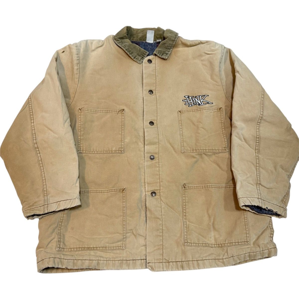 Vintage Vintage 90s Think Skateboards Dickies Chore Jacket Size US XL / EU 56 / 4 - 1 Thumbnail