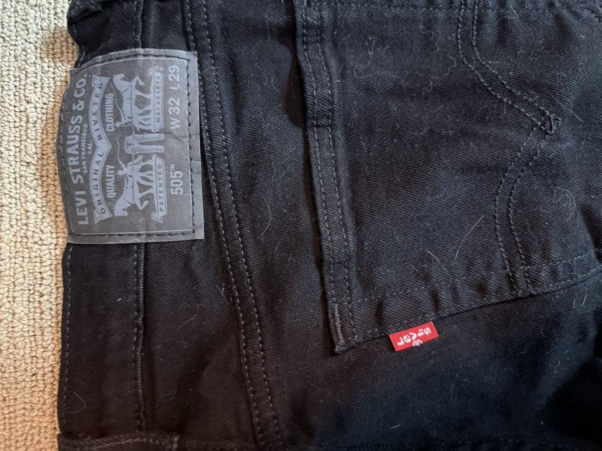 Levi's Levis 505 black jeans Size US 32 / EU 48 - 3 Thumbnail