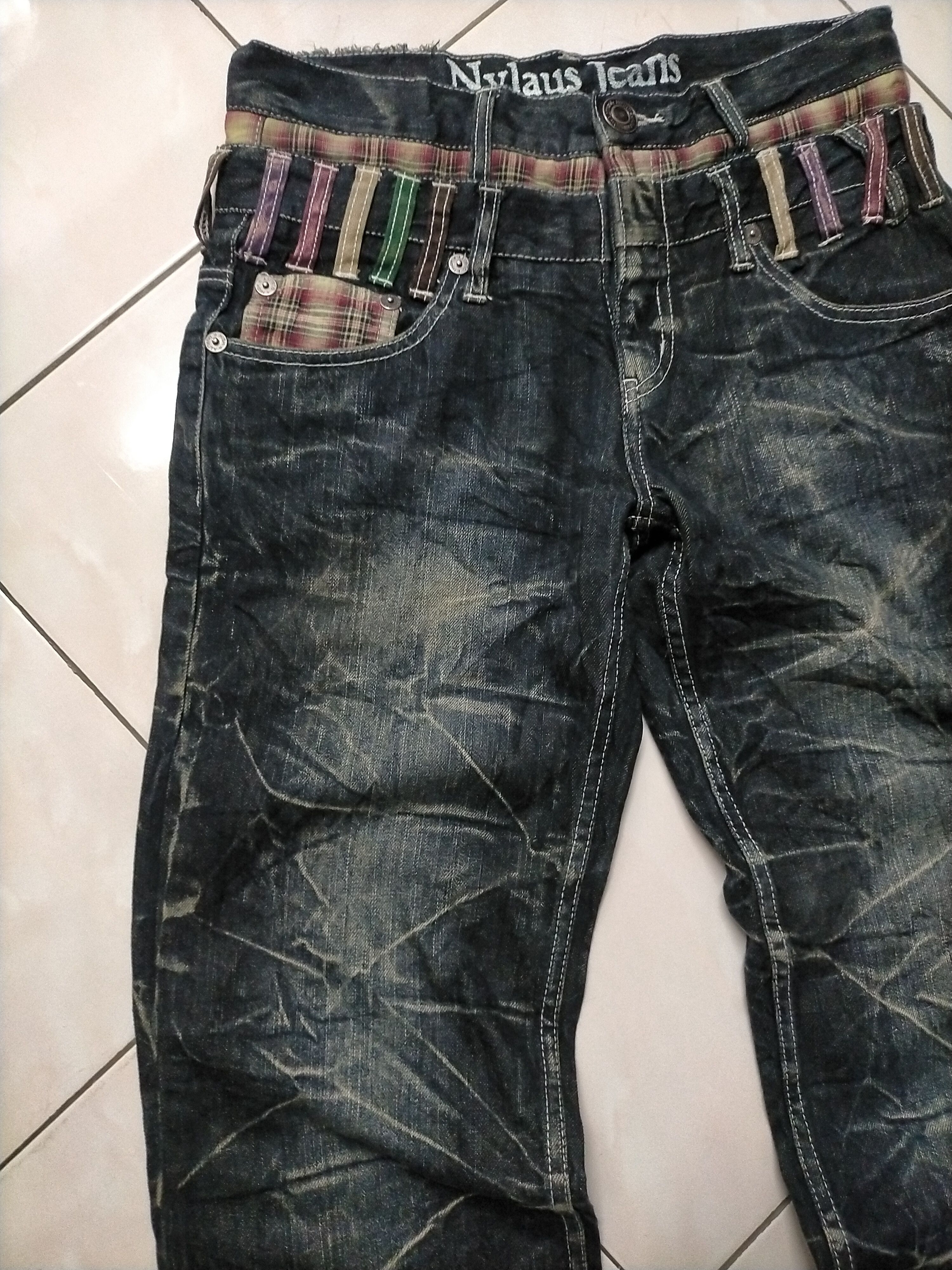 If Six Was Nine 🔥Like New Sick Nylaus Double Waist Jeans Size US 30 / EU 46 - 5 Thumbnail