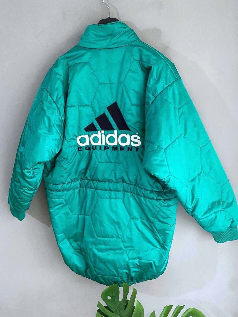 Adidas Vintage Adidas Equipment 90s Men's Green Quilted Jacket, M Size US M / EU 48-50 / 2 - 21 Thumbnail