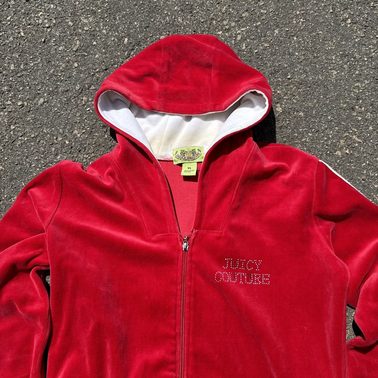Juicy Couture vintage juicy couture zip hoodie 91 velour rap big logo Size XL / US 12-14 / IT 48-50 - 4 Thumbnail
